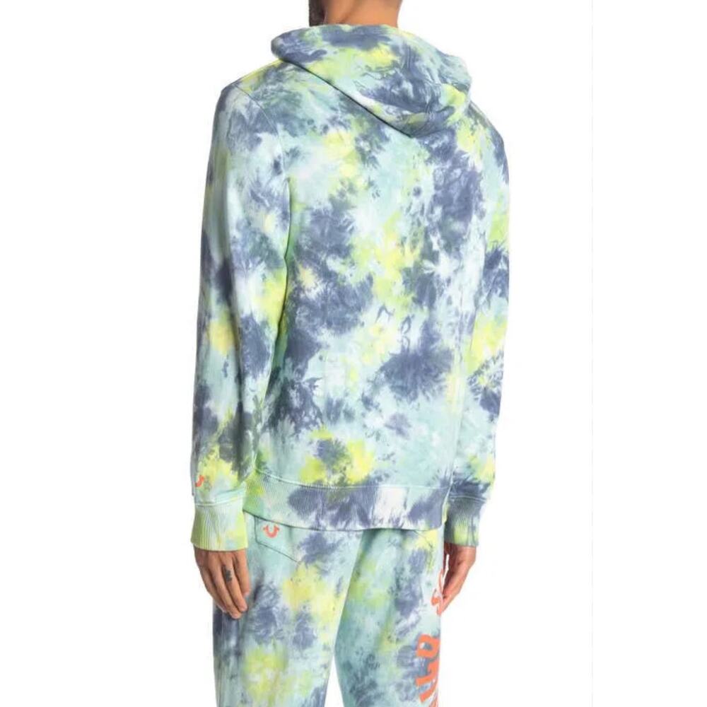 True Religion Something Kinda Wild Men's Tie Dye Hoodie Sweatshirt Small - Picture 8 of 10